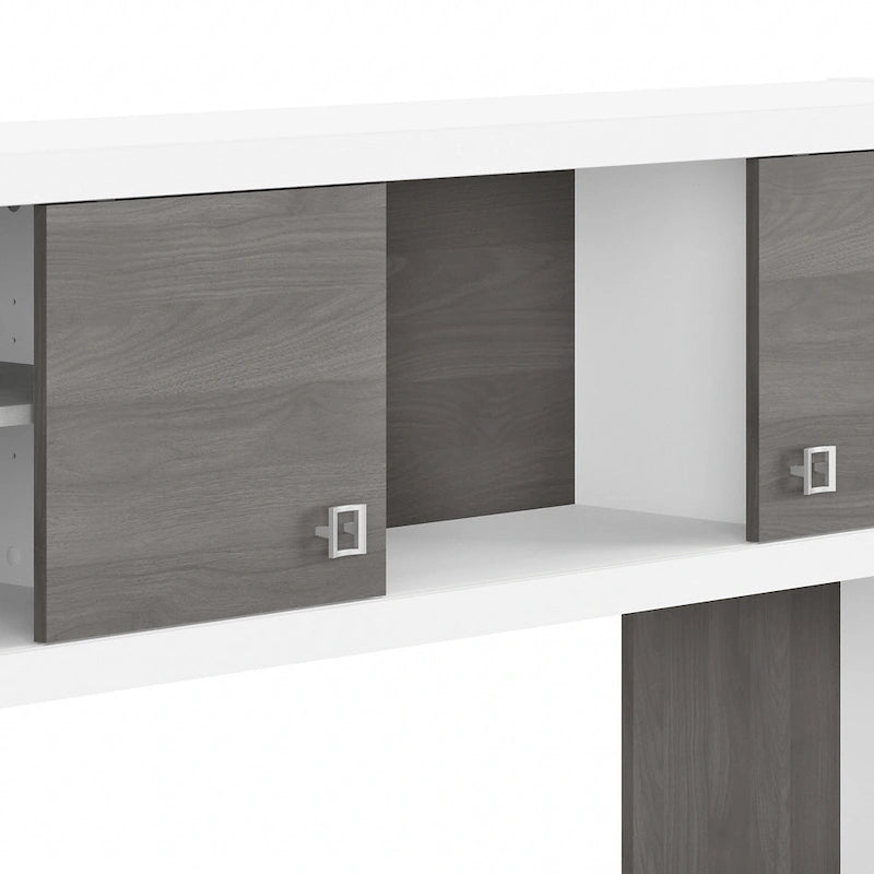Crédence de bureau 60W avec étagère supérieure