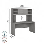 Crédence de bureau 60W avec étagère supérieure