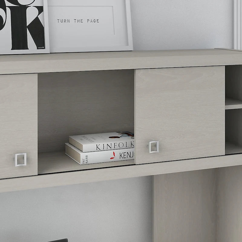 Crédence de bureau 60W avec étagère supérieure