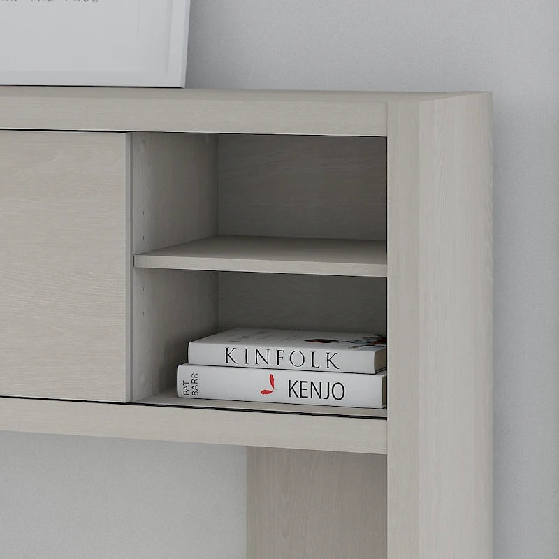 Crédence de bureau 60W avec étagère supérieure