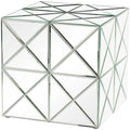 Table d'appoint miroir en verre - Argent - Roche River Decor