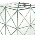 Table d'appoint miroir en verre - Argent - Roche River Decor