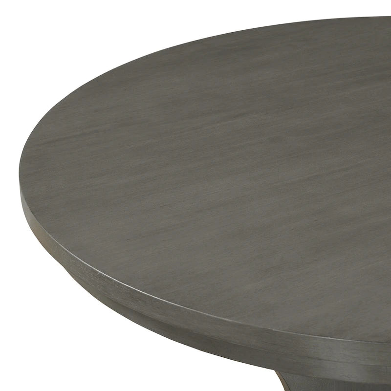 Table et chaises de salle à manger style champêtre moderne avec piètement incurvé et banc