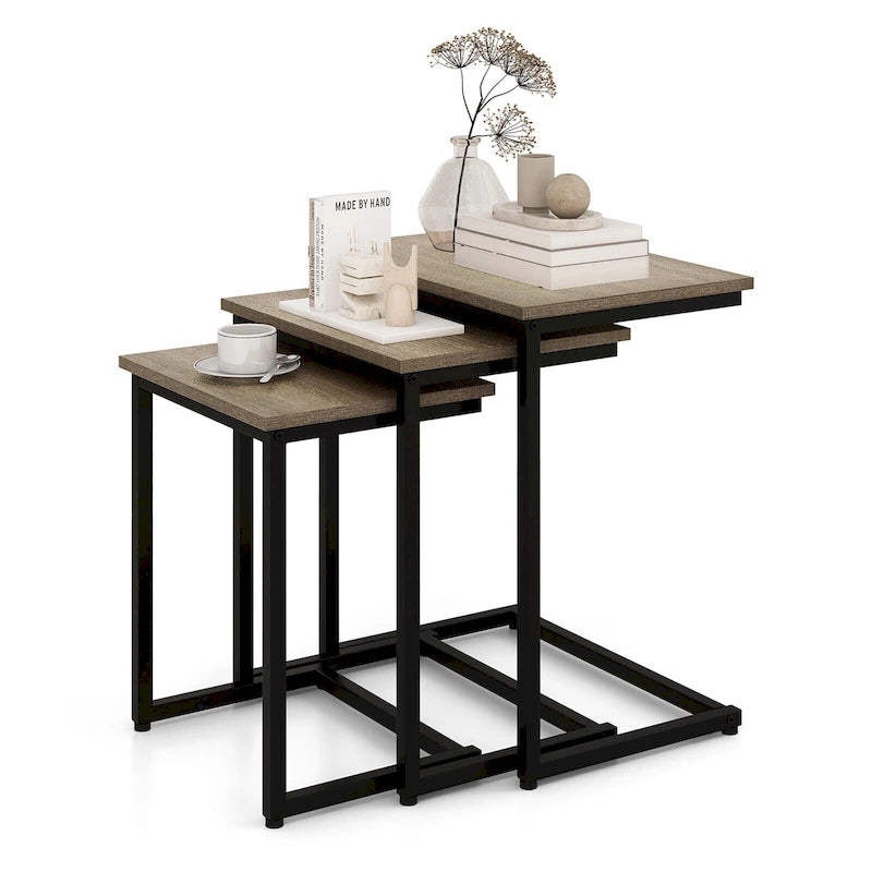 Table d'appoint gigogne pour café empilable