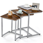 Table d'appoint gigogne pour café empilable