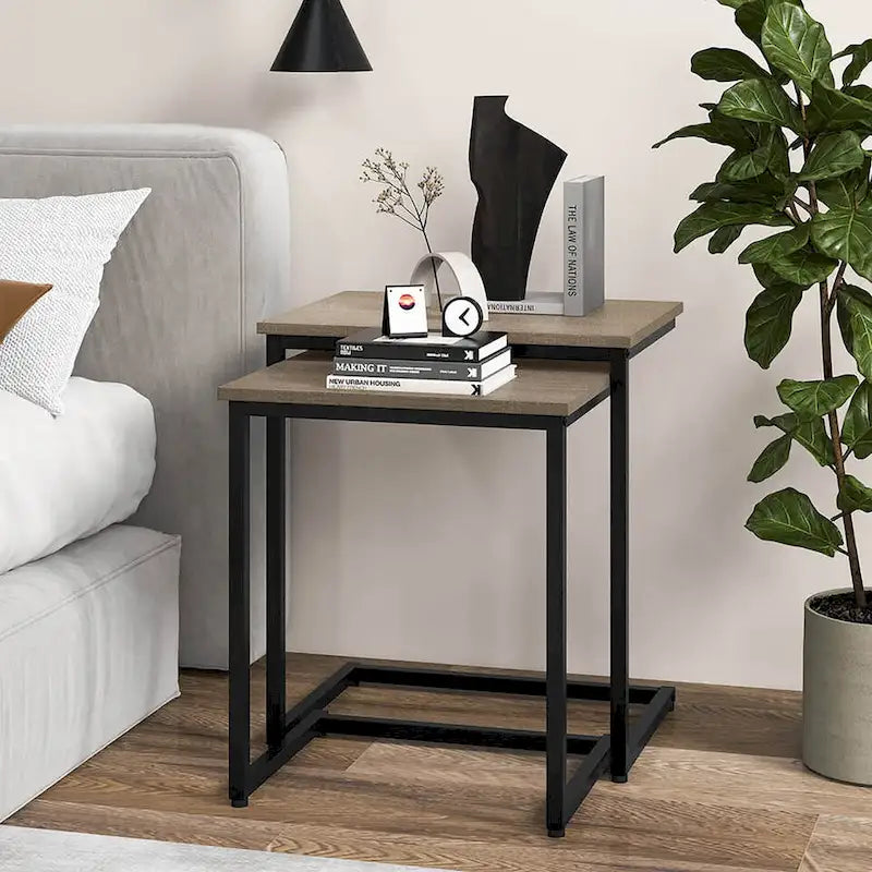 Table d'appoint gigogne pour café empilable
