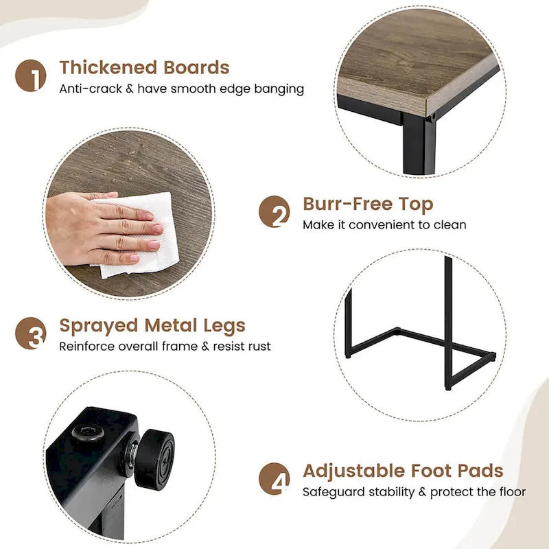 Table d'appoint gigogne pour café empilable