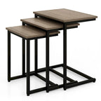 Table d'appoint gigogne pour café empilable