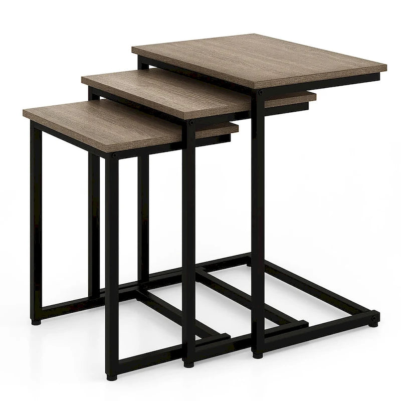 Table d'appoint gigogne pour café empilable