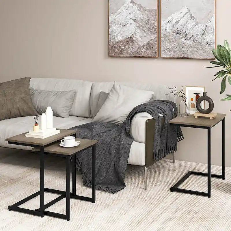 Table d'appoint gigogne pour café empilable