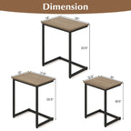 Table d'appoint gigogne pour café empilable