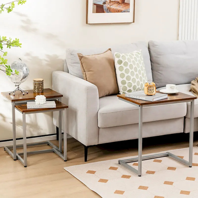 Table d'appoint gigogne pour café empilable