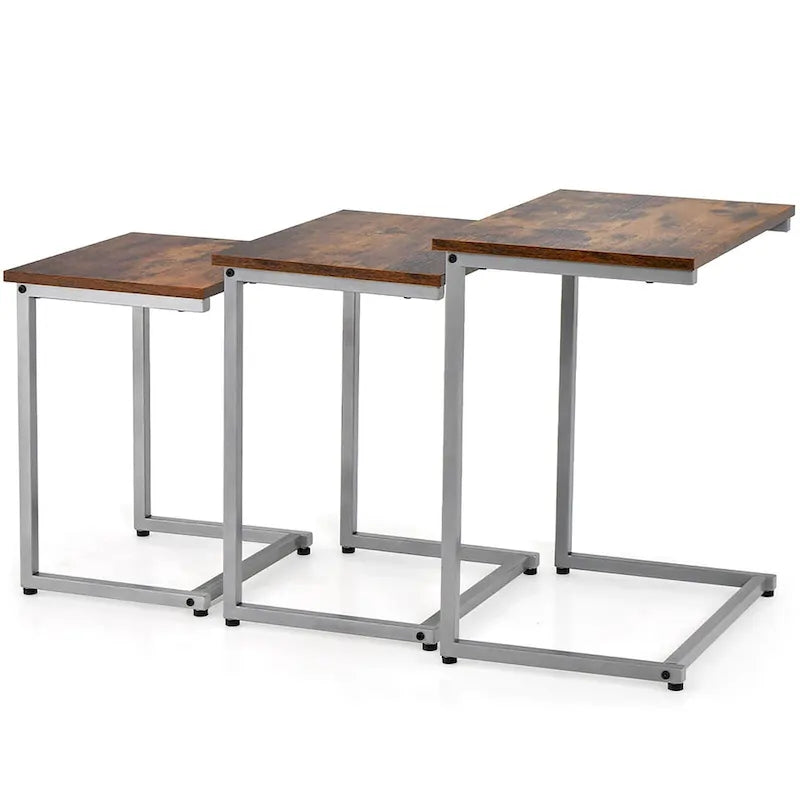 Table d'appoint gigogne pour café empilable