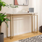 Console d'entrée moderne de 47 pouces avec plateau imitation marbre