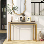 Console d'entrée moderne de 47 pouces avec plateau imitation marbre