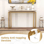 Console d'entrée moderne de 47 pouces avec plateau imitation marbre