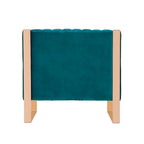 Fauteuil d'appoint en velours à cadre doré Trillium