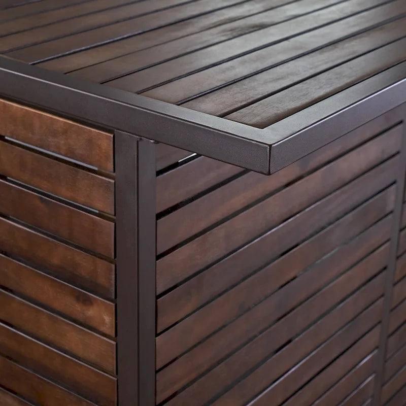 Ensemble de bar en bois d'acacia