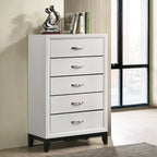 Meubles de chambre à coucher contemporains en panneaux blancs