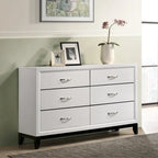 Meubles de chambre à coucher contemporains en panneaux blancs