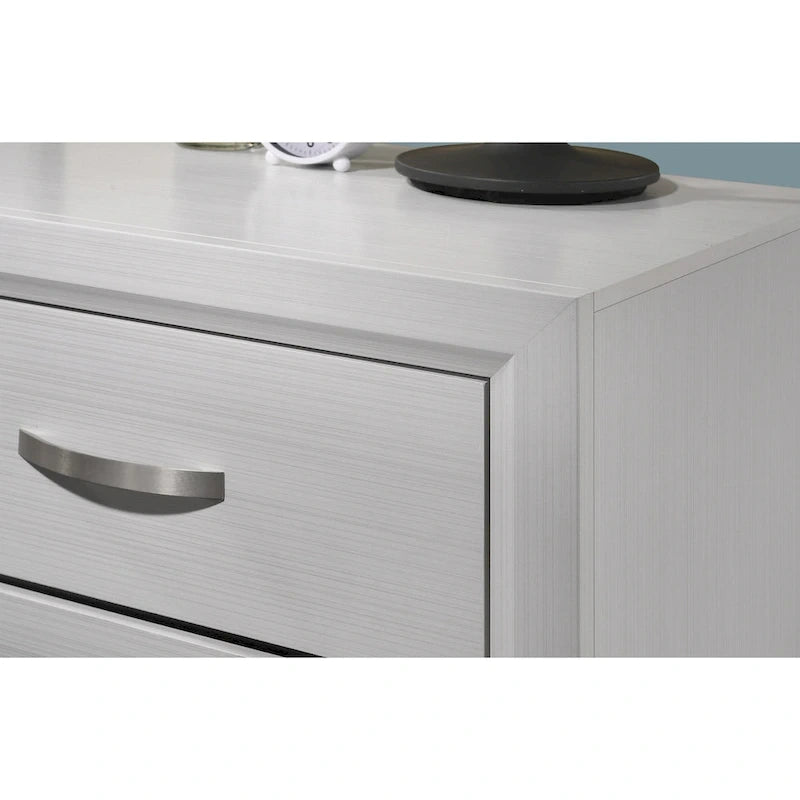 Meubles de chambre à coucher contemporains en panneaux blancs