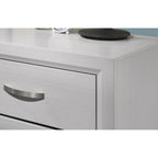 Meubles de chambre à coucher contemporains en panneaux blancs