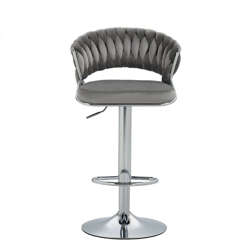 Tabouret de bar réglable en hauteur avec siège pivotant