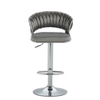 Tabouret de bar réglable en hauteur avec siège pivotant