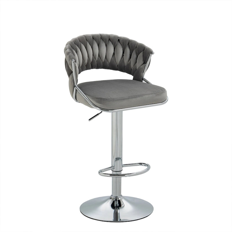 Tabouret de bar réglable en hauteur avec siège pivotant