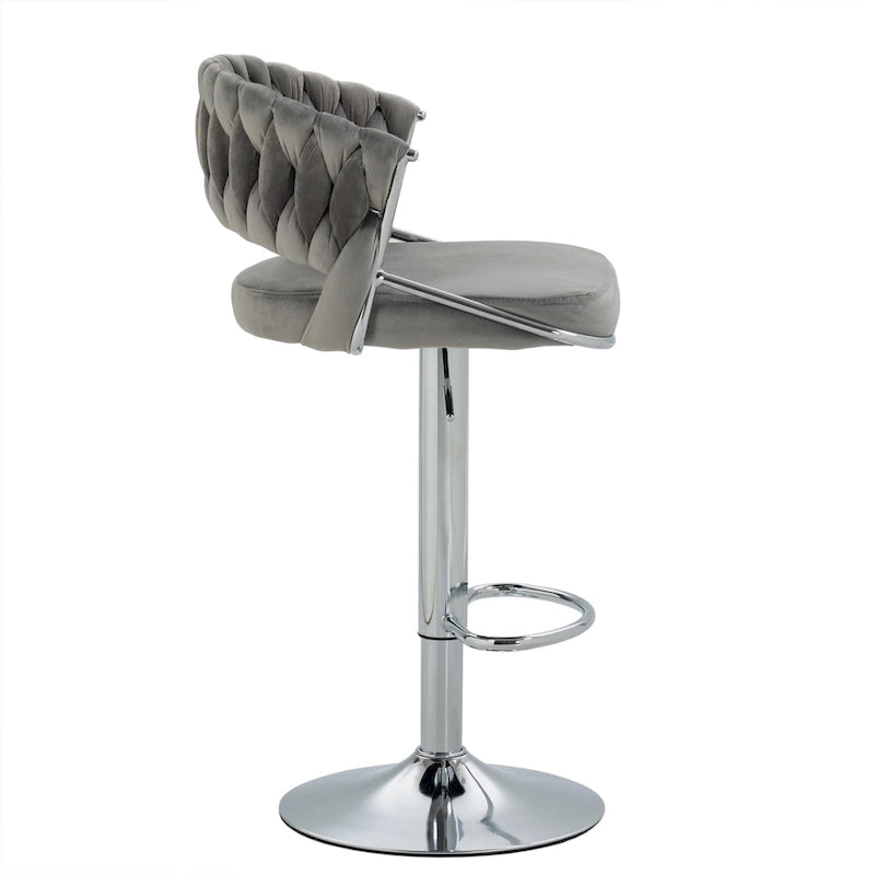 Tabouret de bar réglable en hauteur avec siège pivotant