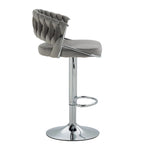 Tabouret de bar réglable en hauteur avec siège pivotant