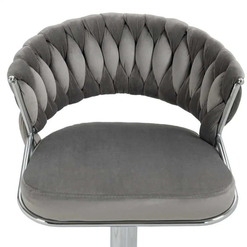 Tabouret de bar réglable en hauteur avec siège pivotant