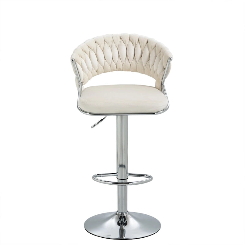 Tabouret de bar réglable en hauteur avec siège pivotant