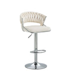Tabouret de bar réglable en hauteur avec siège pivotant