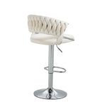 Tabouret de bar réglable en hauteur avec siège pivotant