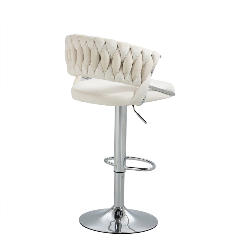 Tabouret de bar réglable en hauteur avec siège pivotant