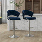 Tabouret de bar réglable en hauteur avec siège pivotant