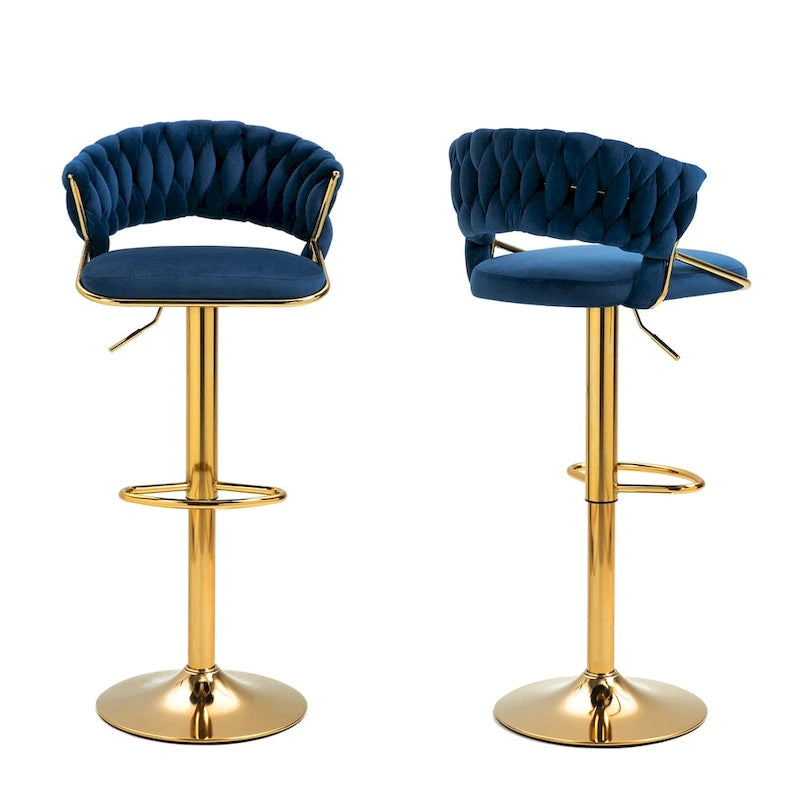 Tabouret de bar réglable en hauteur avec siège pivotant