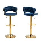 Tabouret de bar réglable en hauteur avec siège pivotant