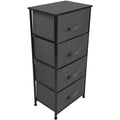 Commode de chevet à 4 tiroirs pour chambre à coucher, différentes couleurs