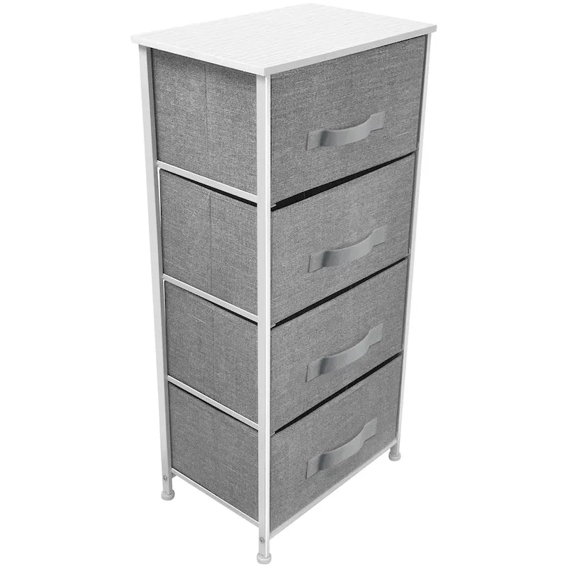 Commode de chevet à 4 tiroirs pour chambre à coucher, différentes couleurs