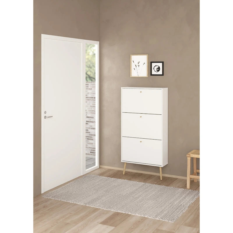 Meuble de rangement pour chaussures à 3 tiroirs
