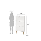 Meuble de rangement pour chaussures à 3 tiroirs