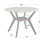 Table à manger ronde de 42 pouces