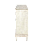 Buffet de rangement traditionnel patiné avec étagères réglables