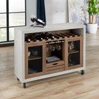 Buffet roulant contemporain à 4 étagères