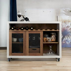 Buffet roulant contemporain à 4 étagères
