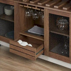 Buffet roulant contemporain à 4 étagères