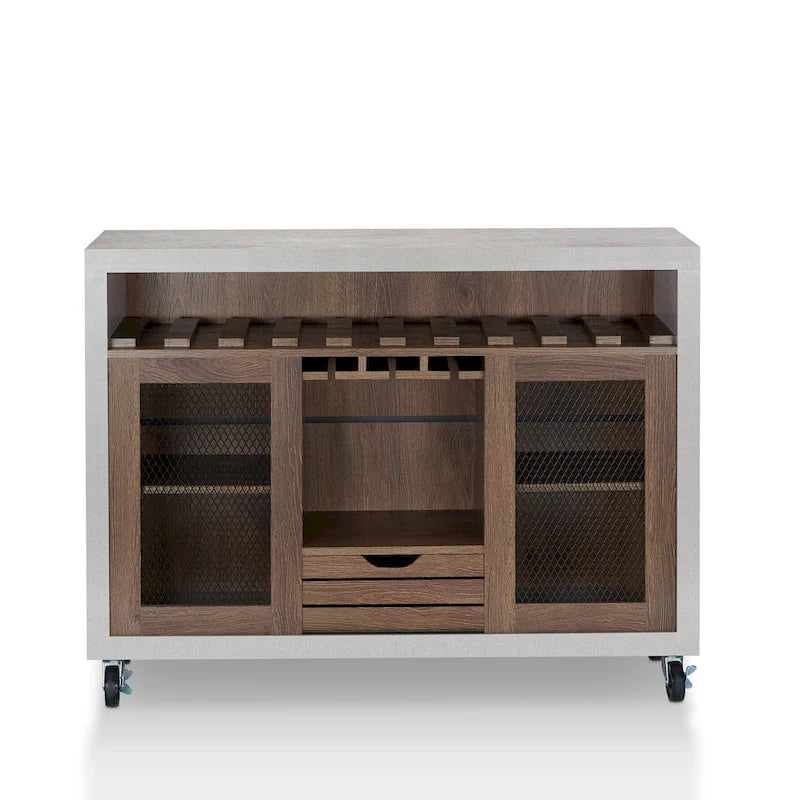 Buffet roulant contemporain à 4 étagères