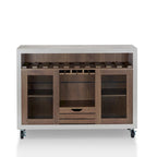 Buffet roulant contemporain à 4 étagères